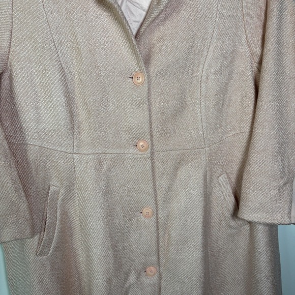 Torrid Women's Size 4 Ballet Pink Tweed Herringbone Blazer Style Coat Jacket - Picture 3 of 14